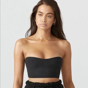 Joah Brown Bustier Tube Top - Onyx
